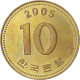 Monnaie, Corée, 10 Won, 2005 - Corée Du Sud