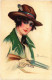 PC ARTIST SIGNED, A. BUSI, LADY, HUNTRESS, Vintage Postcard (b48692) - Busi, Adolfo