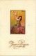 PC ARTIST SIGNED, A. BUSI, JOYEUSES PAQUES, Vintage EMBOSSED Postcard (b48705) - Busi, Adolfo