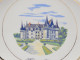 Delcampe - - BELLE ASSIETTE CERAMIQUE De GIEN CHÂTEAUX DE LA LOIRE CHATEAU AZAY LE RIDEAU  E - Gien (FRA)