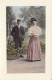 CPA - FANTAISIE - Couple Aux Chapeaux Dans Le Parc - CARTE POSTALE ANCIENNE - Coppie