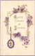 CPA - Fleurs Violettes - Amitié Douce Et Sincère - CARTE POSTALE ANCIENNE - Fleurs