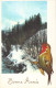 CPA - Nouvel An - Illustration Non Signée - Rouge Gorge Et Paysage Enneigé - CARTE POSTALE ANCIENNE - Neujahr