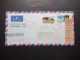 1982 Air Mail Registered Nevis Philatelic Bureau Charlestown Nevis Marken Mit Aufdruck Official Mit Zettel Claim Check - St.Kitts And Nevis ( 1983-...)