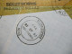 Delcampe - 1982 Air Mail Registered Nevis Philatelic Bureau Charlestown Nevis Marken Mit Aufdruck Official Mit Zettel Claim Check - St.Kitts And Nevis ( 1983-...)