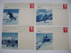 Czechoslovakia 1948 Winter Games In Tatra Mountains Series Of 8 Illustrated PC (CDV) Postal Stationery Entier Ganzsache - Postcards