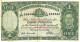 AUSTRALIA 1 POUND GREEN KGVI HEAD 2ND SIGNATURE BACK MOTIF ND(1942) F+ CV$120 DARK BACK W.1966 READ DESCRIPTION - 1938-52