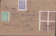 1938. TÜRKIYE Parcel Card With 2 + 5 + 4-block 15 PIASTRES. Interesting.  (Michel 819) - JF442674 - Lettres & Documents