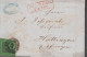 1857. BADEN. Ziffer Im Kreis. 3 Kr. On Small Envelope (tears) To Huttingen Cancelled With Nummeral Cancel ... - JF535877 - Cartas & Documentos