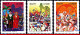 Ref. BR-2301-03 BRAZIL 1991 - CARNIVAL, OLINDA, RIO &SALVADOR, DANCE, MI# 2399-01, MNH, MUSIC 3V Sc# 2301-2303 - Carnival