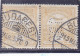 Perfin Perfores Perforiert Perforati Perforadas Hungary Ungarn Hongrie Ungheria PATENT "COMMERCIAL" STAMPS IN PAIR. - Perfin