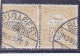 Perfin Perfores Perforiert Perforati Perforadas Hungary Ungarn Hongrie Ungheria PATENT "COMMERCIAL" STAMPS IN PAIR. - Perfins