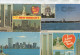 Delcampe - Lot De 70 CARTES ENVIRONS = CPA Et + CPSM PF Et GF Des USA - ETATS-UNIS + 2 Dépliants - Stamps - World Trade Center - Collezioni E Lotti