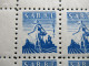 Saargebiet / Sarre 1947 Säerin / Privatpost / Private Marke ?! Im Postfrischen 50er Bogenteil / Halber Bogen!! ** - Unused Stamps