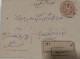 BRITISH INDIA HYDERABAD STATE 2 X 4p FRANKING On 8p Hyderabad Stationery COVER, NICE CANC ON FRONT & BACK As Per Scan - Hyderabad