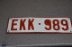 License Plate-nummerplaat-Nummernschild Belgie-belgique (B) - Kennzeichen & Nummernschilder