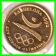 ESPAÑA  ( EUROPA ) - MEDALLA JUEGOS OLIMPICOS BARCELONA 92 ( BAÑADA EN ORO 22 KILATES) - Elongated Coins