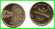 ESPAÑA  ( EUROPA ) - MEDALLA JUEGOS OLIMPICOS BARCELONA 92 ( BAÑADA EN ORO 22 KILATES) - Monete Allungate (penny Souvenirs)