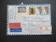 Griechenland 1985 Einschreiben Air Mail / Luftpost Per Express Patre - Stuttgart Rücks. Stp. Frankfurt Am Main Flughafen - Lettres & Documents