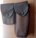 ARMY LEATHER AMMUNITION VINTAGE HOLSTER ERA AFTER WW2 AMMO POUCH CASE MAYBE Thompson HALFTER ETUI ARMEE - Equipement