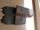 Delcampe - ARMY LEATHER AMMUNITION VINTAGE HOLSTER ERA AFTER WW2 AMMO POUCH CASE MAYBE Thompson HALFTER ETUI ARMEE - Equipement