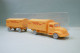 IMU - Camion MAGIRUS 3500 COCA COLA + Remorque Bâché Jaune Orangé HO 1/87 - Road Vehicles