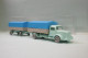 IMU - Camion MERCEDES 5000 + Remorque Turquoise Bâche Bleu HO 1/87 - Road Vehicles