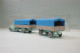 IMU - Camion MERCEDES 5000 + Remorque Turquoise Bâche Bleu HO 1/87 - Véhicules Routiers