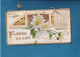 RARE Et Superbe  Calendrier 1899 RAPHAEL TUCK Gaufré Doré FLEURS DE L' AN Ill Style Klein 8 Pages Cordonnet Origine - Grand Format : ...-1900