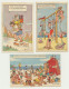 Lot De 4 Cartes Fantaisie -  Humour Humoristique - Thème "les Vacances"..- Illustrateur Jean De Preissac - Preissac