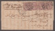 1884 (Jan 3) Wrapper From Manchester To Mexico With Four 1881 1d Lilac Die II Tied By Manchester "498" Duplexes - Briefe U. Dokumente