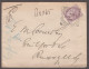 1896 (Mar 3) Envelope With 1881 1d Lilac Tied By London "13" Squared Circle, Reverse With Officially Sealed Label - Lettres & Documents