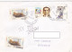 LOCOMOTIVE, MATHEMATICS, AIDS, STAMPS ON REGISTERED COVER, 2001, SPAIN - Storia Postale