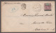 1921 (Sep 22) Envelope Sent Registered To The USA With 1908 Fiji Ovpt 5d Tied By VILA / NEW HEBRIDES Cds - Brieven En Documenten