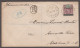 1921 (Sep 22) Envelope Sent Registered To The USA With 1908 Fiji Ovpt 5d Tied By VILA / NEW HEBRIDES Cds - Cartas & Documentos