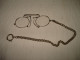 O9 / Paire De Lunettes Vintage Binocles + Chainette + Etui - Glasses