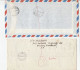 2 SOUTH AFRICA  EXPRESS Air Mail COVERS  To GB  Cover FLOWER Stamps Express Label Cover - Covers & Documents