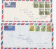 Collection SOUTH AFRICA Air Mail COVERS To GB Various FLOWER Stamps Cover - Collections, Lots & Series