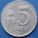 LITHUANIA - 5 Centai 1991 KM# 87 Republic (1991-2014) - Edelweiss Coins - Lituanie