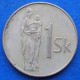 SLOVAKIA - 1 Koruna 1993 "Madonna Holding Child" KM# 12 - Edelweiss Coins - Slovakia