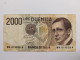 BILLET DE BANQUE ITALIE 2000 LIRES - 2000 Lire