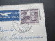 Schweiz 1959 AK Zürich Limmat Mit Luftpost Par Avion Nach Valparaiso Chile / Übersee - Cartas & Documentos