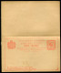 MONTENEGRO 1888-89 Prince Nikola  2+2 Nkr. Reply-paid Postcard, Unused.  Michel P6 - Montenegro