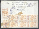 Romania,  Registered Cover With 28 Stamps, 1991. - Briefe U. Dokumente