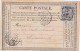 33439# SAGE CARTE PRECURSEUR Obl PARIS DEPART 1876 Pour MIRECOURT VOSGES - Cartes Précurseurs