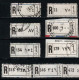 ! 4 Steckkarten Mit 123 R-Zetteln Aus Dem Libanon, Beirut, Beyrouth, Einschreibzettel, Reco Label - Libanon
