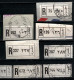 ! 4 Steckkarten Mit 123 R-Zetteln Aus Dem Libanon, Beirut, Beyrouth, Einschreibzettel, Reco Label - Libano