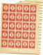 BELGIE AFFICHES FISCALS FULL SHEET OF 25 RR Date De 1886 état Voir Scan (avec Bord Droite Et En Bas) - Stamps