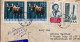 POLAND 1967, COVER USED TO USA, REGISTER, EXPRESS, AIRMAIL, 3 LABEL, FOREST ANIMAL ELK, KOSCIUSZKO, MEMORIAL, ZYRARDOW C - Storia Postale