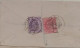 BRITISH INDIA 1906 KEVII 2a + 1a FRANKING On 1/2a KGV Stationery Registered COVER, NICE CANC ON FRONT & BACK As Per Scan - Jaipur